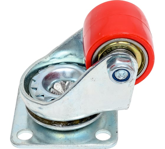 Изображение товара Колесо полиамид поворотное 27 мм Красный MFK-TORG 1123027-RED