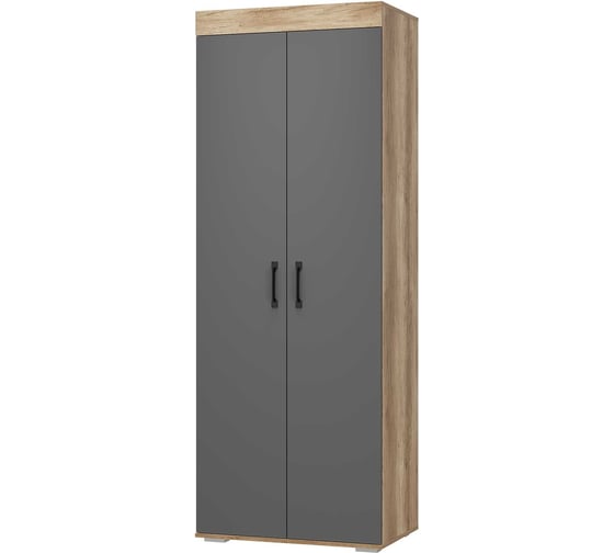 Изображение товара Шкаф двух створчатый Арника Прима ШК-03, графит/дуб каньон 00-00130681