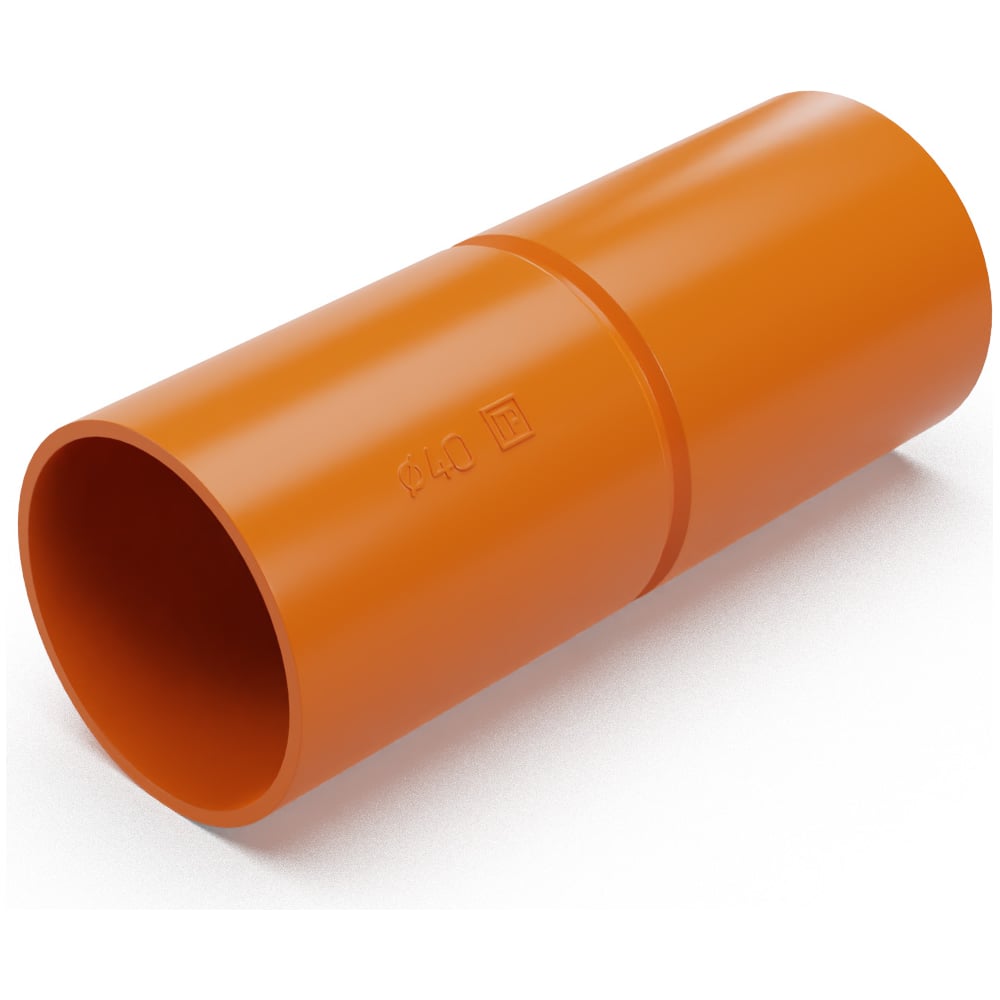 Изображение товара Патрубок муфта Промрукав оранжевая d40 мм 20 шт PR13.1254