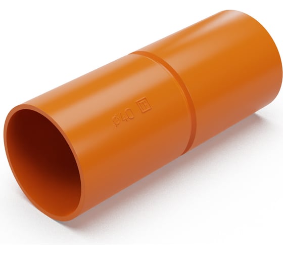 Изображение товара Патрубок-муфта Промрукав оранжевая d40 мм 20шт PR13.1254