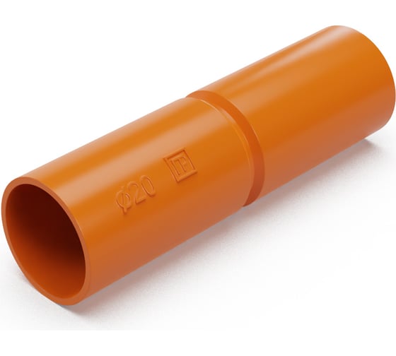 Изображение товара Патрубок-муфта Промрукав оранжевая d20 мм 70шт PR13.1242