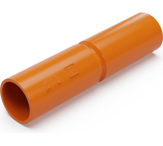 Изображение товара Патрубок-муфта Промрукав оранжевая d16 мм 100шт PR13.1239