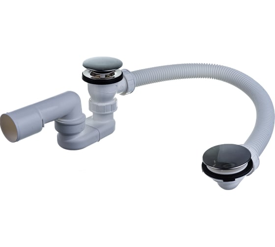 Изображение товара Автоматический слив-перелив для ванны PlastBrno Click Clack, металл, 40/50, L55 EVK0150