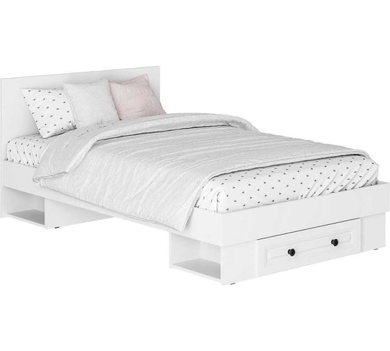 Изображение товара Кровать Арника 1.2 м Софт КР-06 Белый/Эмаль белая, F26 00-00143351