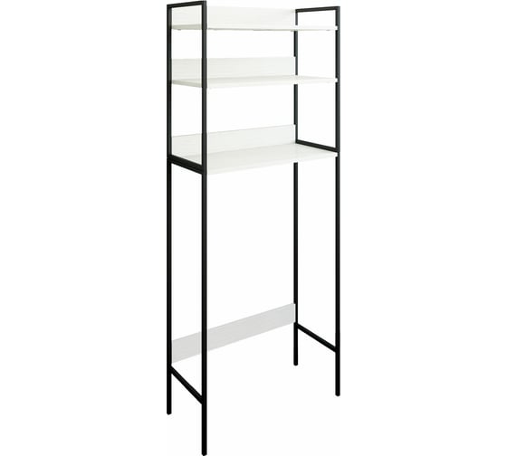 Изображение товара Стеллаж для хранения над сантехникой Sanflor ПП, черный муар 82613186