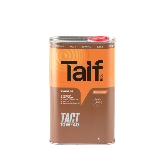 Изображение товара Автомобильное масло TAIF TACT 10W-40 SL/CF, A3/B4, 1 л 211061