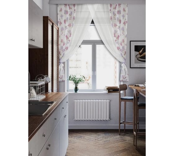 Изображение товара Комплект штор для кухни Witerra Аквар сирень 280x160 л45951