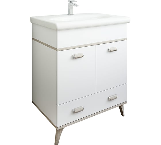 Изображение товара Тумба Sanflor Бруно 70 белая, орегон С03661