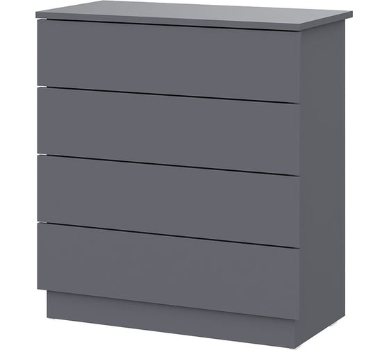 Изображение товара Комод Арника Денвер КМ 4 графит серый 00-00143894