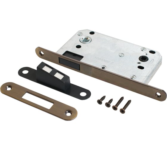 Изображение товара Магнитная защелка Аллюр АРТ 5300-MU-WC AB старая бронза с фиксатором 16211