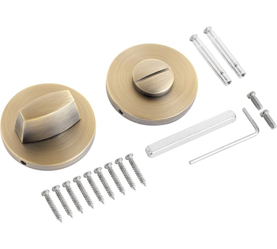 Изображение товара Сантехническая завертка Аллюр к ручкам АРТ BK-R9 MAB0130 матовая бронза 16088