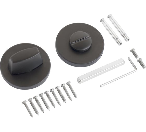 Изображение товара Сантехническая завертка Аллюр к ручкам АРТ BK-R9 BL01150 матовый черный 16087