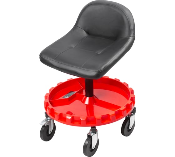 Изображение товара Рабочий стул для автослесаря, детейлинга WIEDERKRAFT с лотком для инструмента WDK-86019