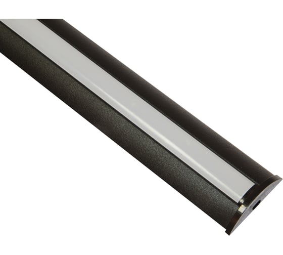 Изображение товара Профиль для светодиодной ленты geniled порог Black 36x6х1000 М16 с заглушками и рассеивателем 12138b_1