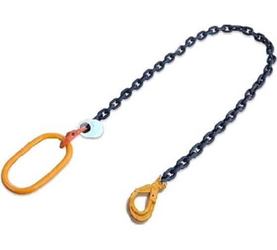 Изображение товара Одноветвевой цепной строп КанТраст  1СЦ 2 т, 3000 мм, с самозакрывающимися крюками 1STS2003000CSK