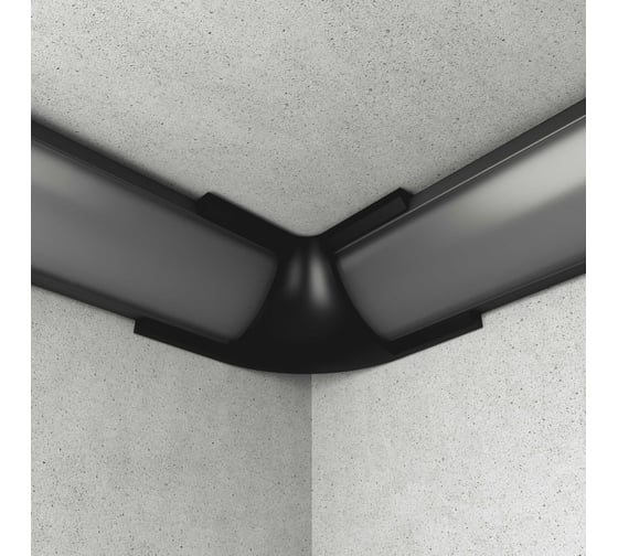 Изображение товара Угловой соединитель для углового профиля для светодиодной ленты geniled черный 12201_black_ch