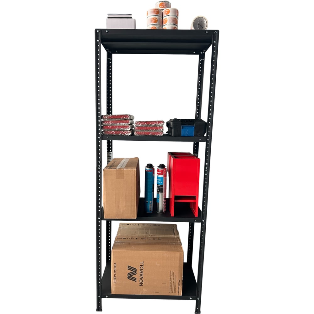 Изображение товара Стеллаж ООО ФУРАМА СТФЛ 1800x1000x400 мм 4 полки стационарный металлопокрытие