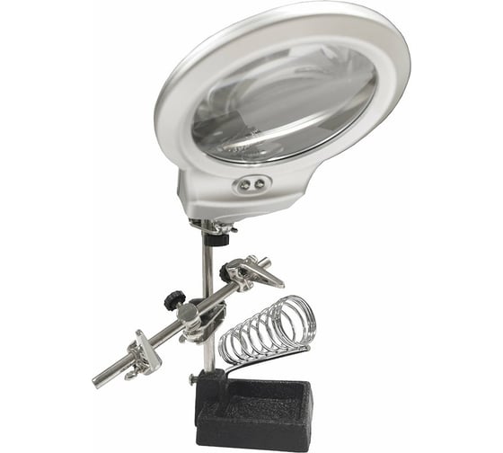 Изображение товара Штатив паяльный с диодной подсветкой и лупой Imextool М00007002