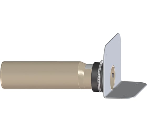 Изображение товара Парапетная воронка с фланцем из ПВХ и отводящей трубой из ПП HL DN110 для ПВХ гидроизоляции HL 68P.0/110