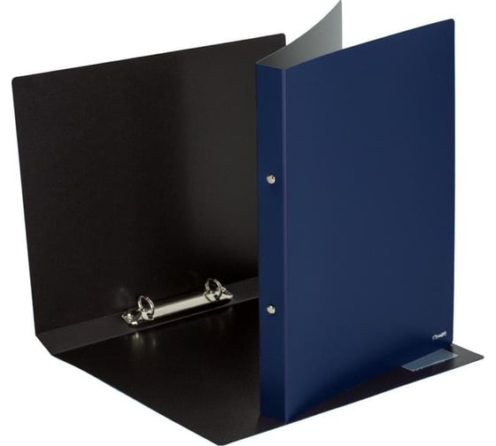 Изображение товара Папка на 2-х кольцах Комус 25 мм, темно-синяя, с карманом СD/визитки 172056