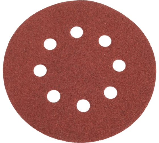 Изображение товара Шлифовальный круг AP310E 125 мм, на липучке, 8 отверстий, Р80, 100 шт Interflex 3123803008-100