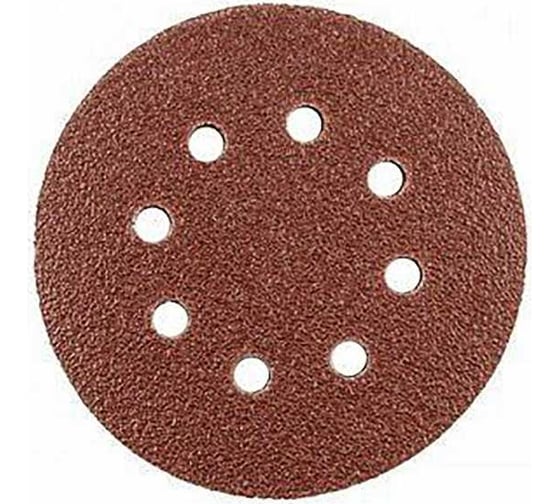 Изображение товара Шлифовальный круг AP310E 125 мм, на липучке, 8 отверстий, Р60, 100 шт Interflex 3123603008-100