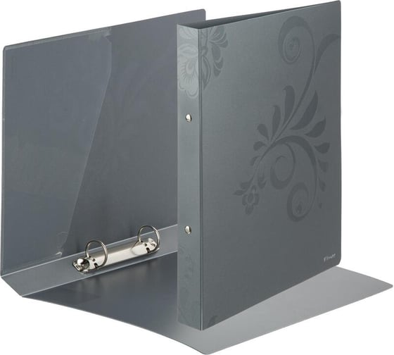 Изображение товара Папка на 2-х кольцах Комус А4 Русская серия Mountain серая, 25/32 мм, 900 мкм 1898393