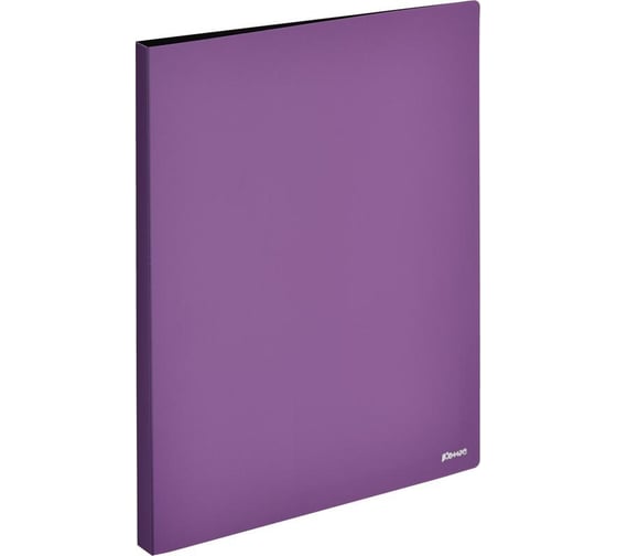 Изображение товара Папка с зажимом Комус сиреневая, с карманом для CD/визитки 172093