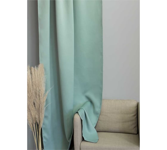 Изображение товара Штора портьерная Witerra Матовый блэкаут фисташка 150х270 1 шт 110262