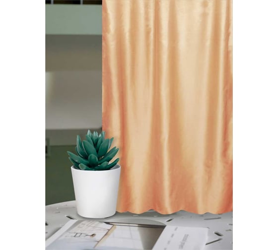 Изображение товара Штора портьерная для кухни Witerra жаккард Бамбук золото 150х260 1 шт 110216