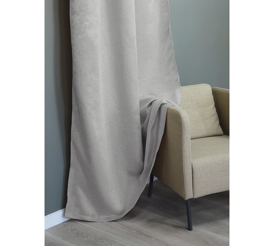 Изображение товара Штора портьерная Witerra жаккард Грация серый 150х260 1 шт 110212