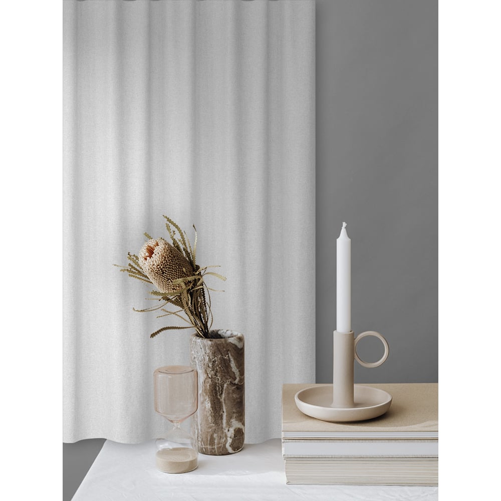 Изображение товара Штора портьерная Witerra жаккард лен Меланж светло-серый 150х275