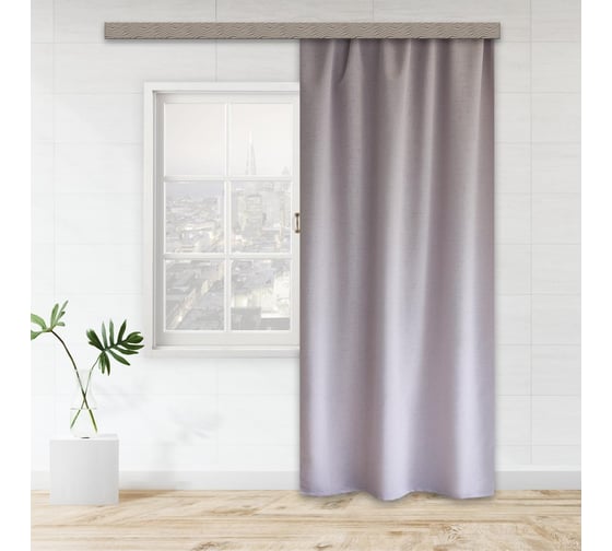 Изображение товара Штора портьерная Witerra жаккард однотонный розовый 135х180 1 шт 109602