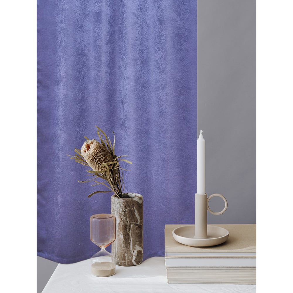 Изображение товара Портьерная штора Witerra канвас-велюр фиолетовая 135х180 см