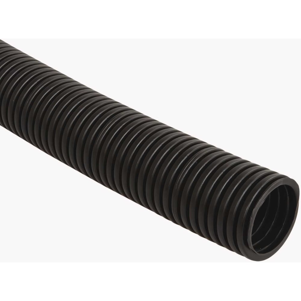Изображение товара Труба гофрированная ООО "Азимут" d 40 чёрная АЗИМУТ (30м) 00000002030