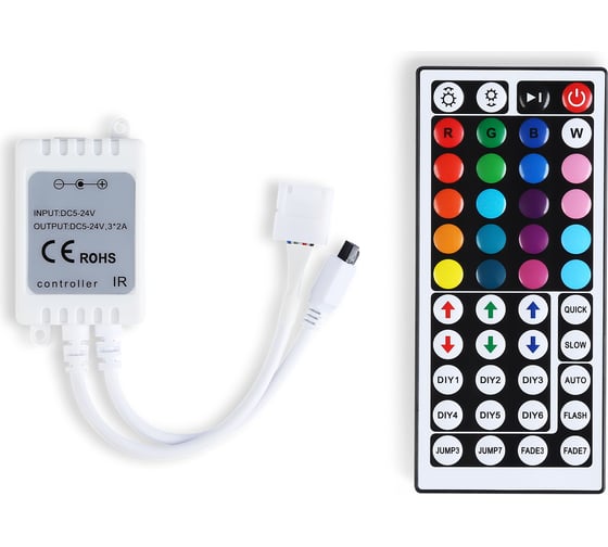 Изображение товара Контроллер Ambrella Light для светодиодных лент RGB с инфракрасным пультом ILLUMINATION GS11251