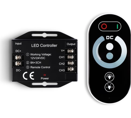 Изображение товара Контроллер-диммер Ambrella Light  для одноцветных светодиодных лент с сенсорным радио пультом ILLUMINATION GS11101