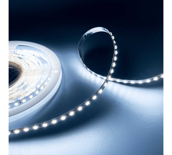 Изображение товара Светодиодная лента Geniled 5м 12V 12Вт/м 6000k холодная подсветка 120 led/m IP33 8мм 03505