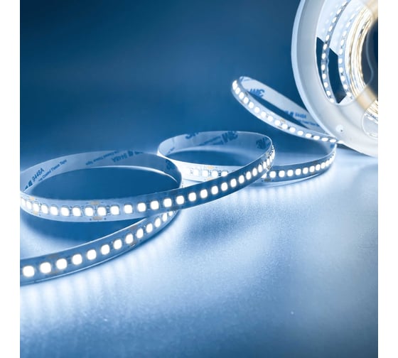 Изображение товара Светодиодная лента Geniled 5м 12V 16Вт/м 6000k холодная подсветка 180 led/m IP33 10мм 03508