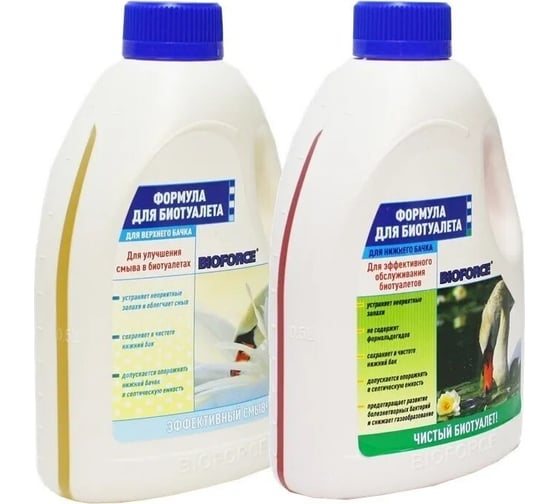 Изображение товара Комплект средств для обслуживания биотуалета Формула BIOFORCE Bch-050