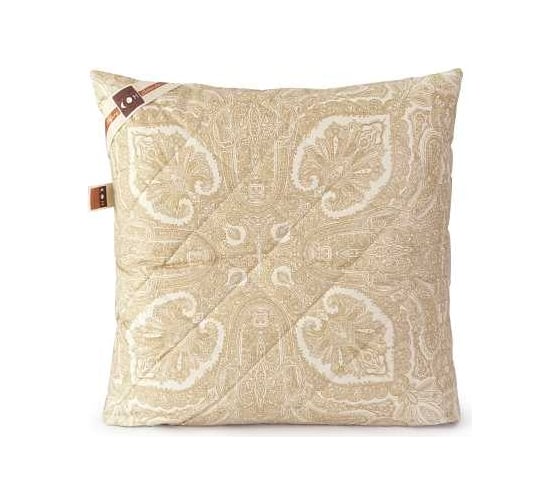 Изображение товара Подушка Мягкий сон стеганая 70x70 верблюжья шерсть Natura тик бежевый ПСВ-3146у