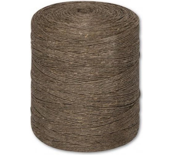 Изображение товара Шнур банковский льняной полированный Комус 1250x2, 1000 м, бобина 1.3 кг 1352509