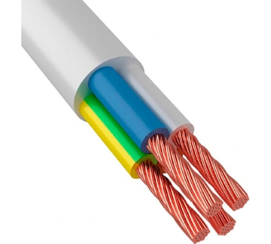 Изображение товара Провод iTOK ПВСн 4x1,5, ГОСТ, белый, 100 метров i-KPP-PVSN-415-100-W