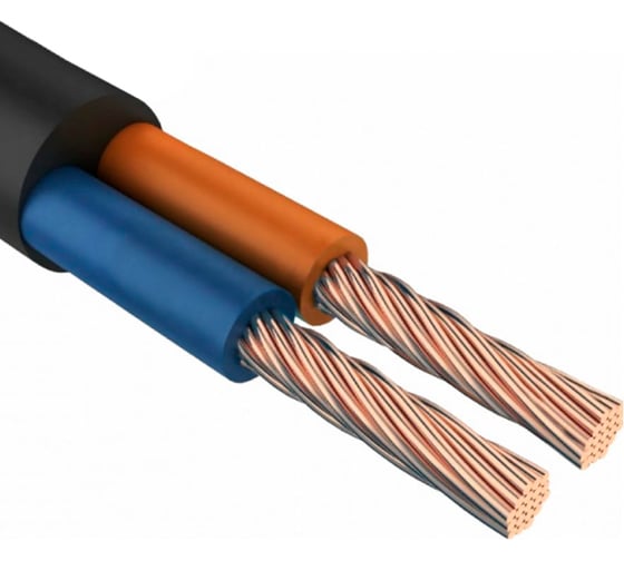 Изображение товара Провод iTOK ПВСн 2x1, ГОСТ, черный, 100 метров i-KPP-PVSN-210-100-B