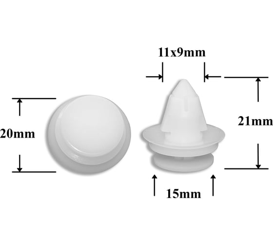 Изображение товара Автокрепеж для Chrysler 10 шт 6505292AA КрепАвто 0803