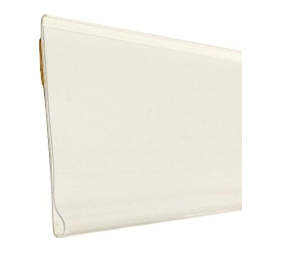 Изображение товара Ценникодержатель полочный ООО Комус DBR39 1000 мм, белый 50 шт в упаковке 1697919