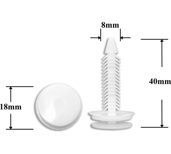 Изображение товара Автокрепеж для GM 10 шт 10421018 КрепАвто 0835