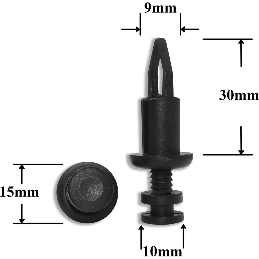 Изображение товара Автокрепеж для Lexus и Toyota 10 шт универсальный пластиковый с винтом Изображение товара Автокрепеж для Lexus и Toyota 10 шт универсальный пластиковый с винтом