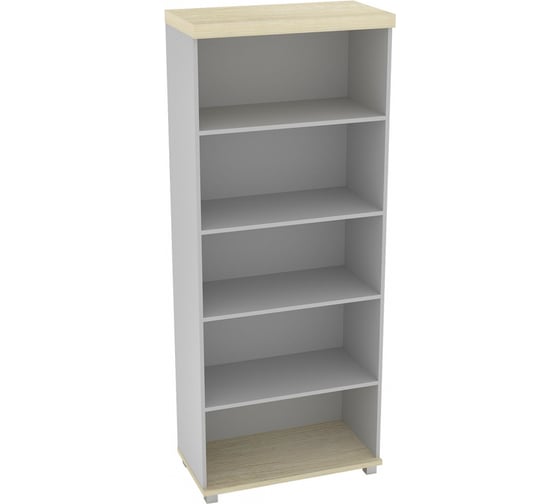 Изображение товара Стеллаж ООО Комус ДEASY Director широкий серый 771/дуб шамони светлый 124 005.707 967894