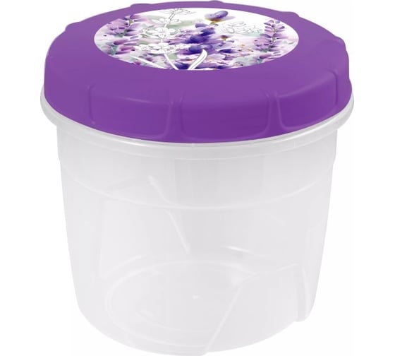 Изображение товара Банка для хранения продуктов Полимербыт Lavender 1 л 435784400
